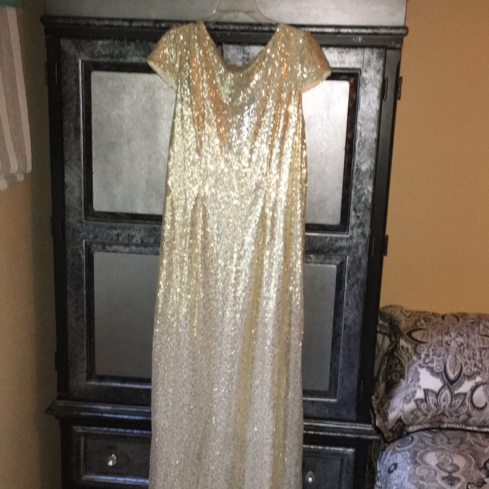 Gold Sequin Dress